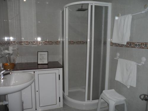 Koupelna v ubytování Hostal Coruña
