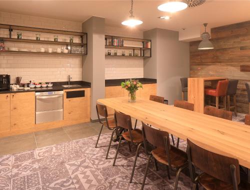 Dapur atau dapur kecil di Coffee Fellows Hotel Dortmund