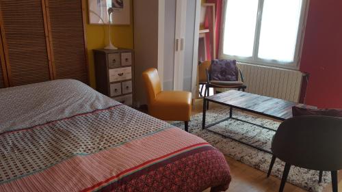 Postel nebo postele na pokoji v ubytování Villa du Quai