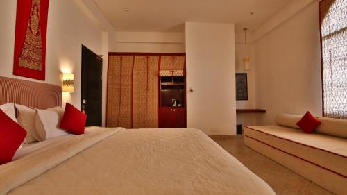 Ein Bett oder Betten in einem Zimmer der Unterkunft Villa 243