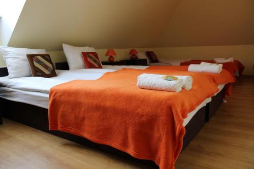 Un pat sau paturi într-o cameră la Agroturystyka 'Milena'