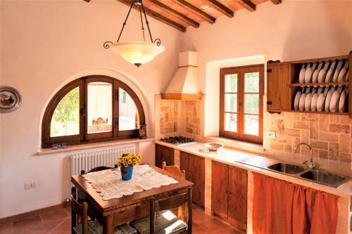 Η κουζίνα ή μικρή κουζίνα στο Agritourist Podere