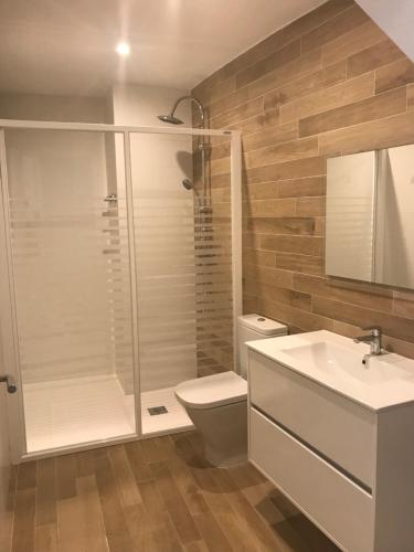 Koupelna v ubytování Apartamento frente al mar