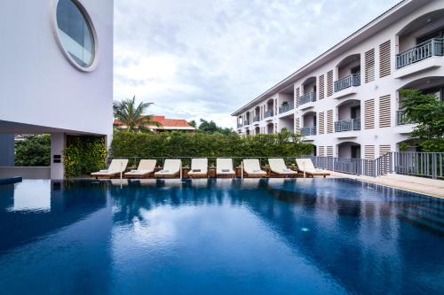 Πισίνα στο ή κοντά στο Damrei Angkor Hotel