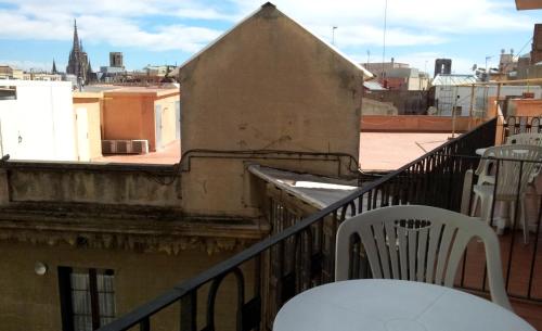 Balkón nebo terasa v ubytování Hotel Toledano Ramblas