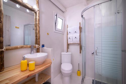Vonios kambarys apgyvendinimo įstaigoje Casa di Greco