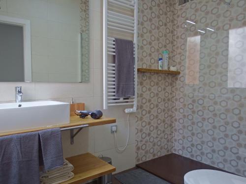 アルマグロにあるLa Encomienda de Almagroのバスルーム(シンク、シャワー付)