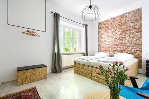 Кровать или кровати в номере Lull Hostel