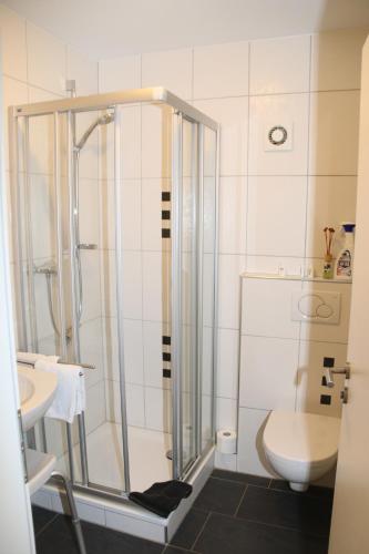 ห้องน้ำของ Ferienwohnung Feldhege