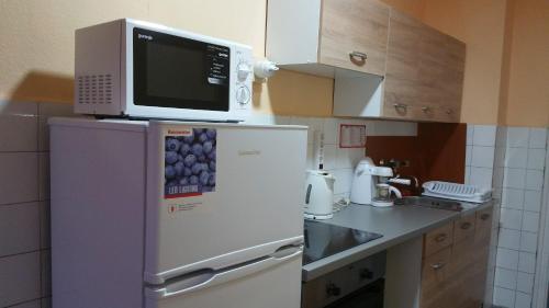 Una cocina o zona de cocina en Central Apartman