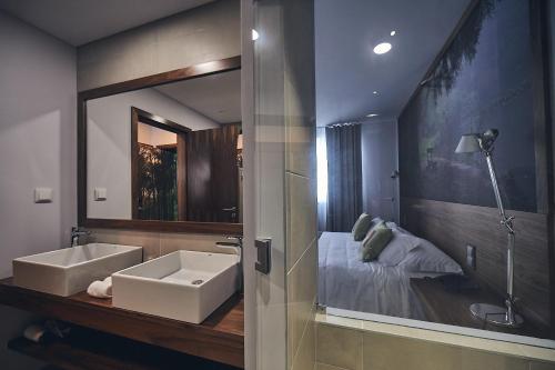 Ванная комната в Hotel Cruzeiro