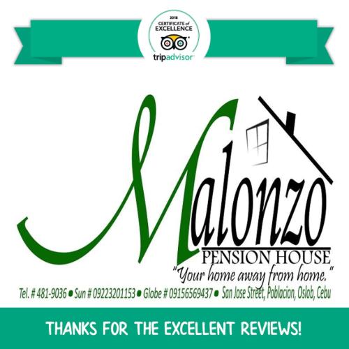 a logo for a vacation house with the words vloro at Oslob Malonzo Pension House in Oslob