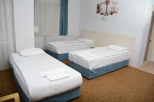 Un pat sau paturi într-o cameră la Oreko Express