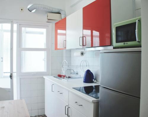 Kuchyň nebo kuchyňský kout v ubytování Apartamento céntrio, Teatro