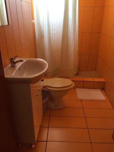 エフォリエ・ノルドにあるVila Nusaのバスルーム(トイレ、洗面台付)