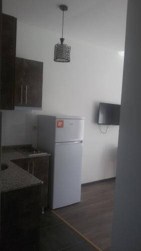 Studio apartment with great viewにあるキッチンまたは簡易キッチン