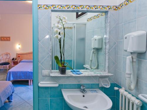 Koupelna v ubytování Hotel Cleopatra