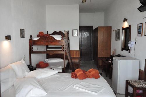 Postel nebo postele na pokoji v ubytování Hotel Hagiati
