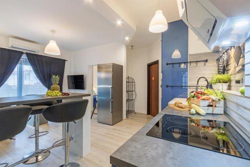 Kuchyň nebo kuchyňský kout v ubytování Apartment Danijela I