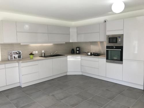 Kuchyň nebo kuchyňský kout v ubytování Appartement Annecy Green