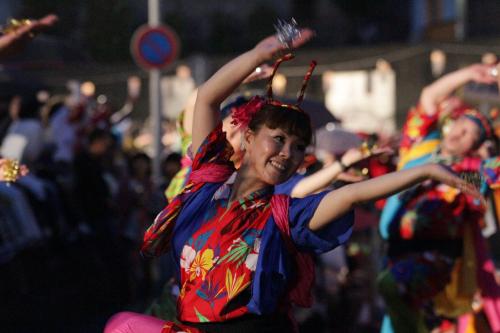 a group of people dancing at a festival at Tabinoyado Ushionoakari Geiboso in Shima