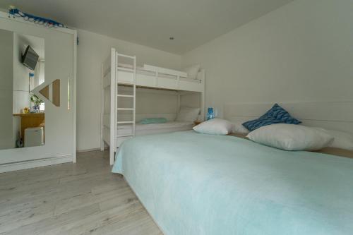 Una cama o camas en una habitación de Aparthotel Pr' Jakapč'