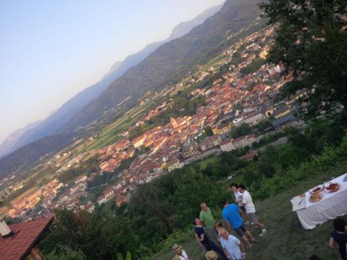 a group of people standing on top of a mountain at Cascina La Commenda in Peveragno
