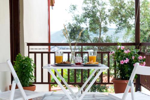 Μπαλκόνι ή βεράντα στο Avli Apartments