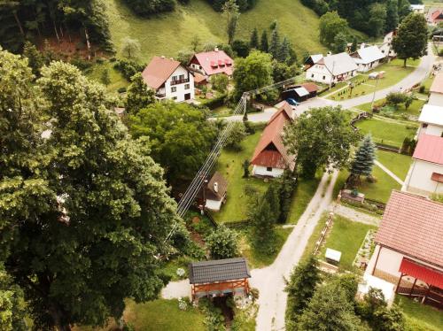 a model of a small village with houses and trees at Paul's country house | region Donovaly in Horná Turecká
