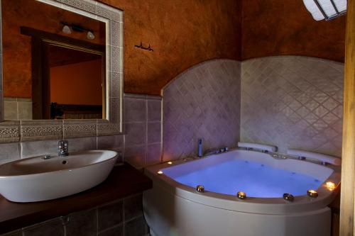 Phòng tắm tại Posada El Azufral
