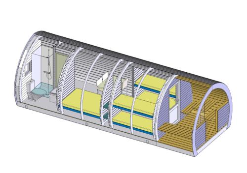 a diagram of a bird cage at Naturhytter in Kjellerup