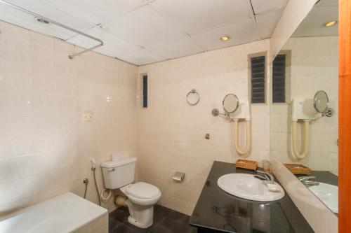 Koupelna v ubytování Hotel Janaki