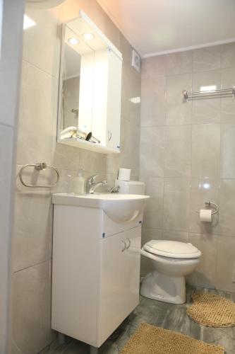 Ein Badezimmer in der Unterkunft Apartman Centar 1