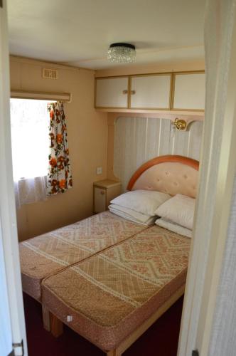 斯文托伊Jūros g. 41, Delta的房间里有一张床的小卧室