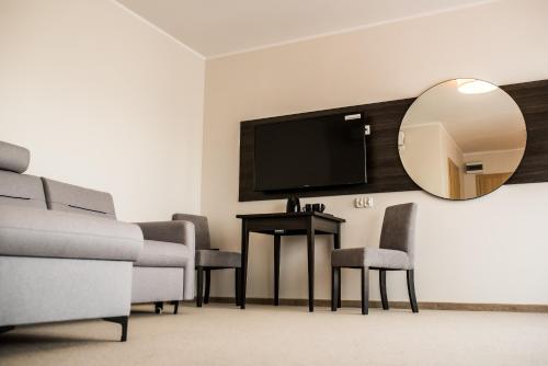 Ruang duduk di Villa Sosnowe Wzgórze