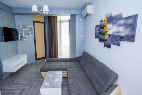 Posezení v ubytování Constantinos Apartment Mamaia Nord
