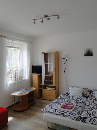 Postel nebo postele na pokoji v ubytování Apartmán Lhota
