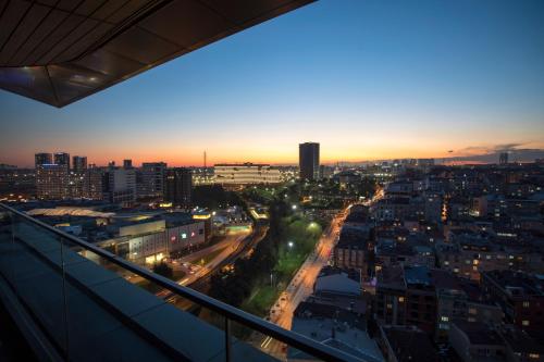 Nespecifikovaný výhled na destinaci Istanbul nebo výhled na město při pohledu z hotelu