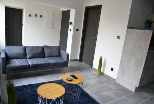 Χώρος καθιστικού στο Le cyclade, appartement de standing en hyper-centre.