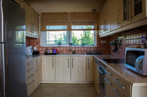 A kitchen or kitchenette at Anavyssos Cottage