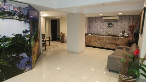Lobby o reception area sa Beira Mar em Manaíra