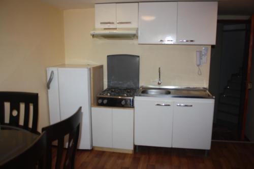 Η κουζίνα ή μικρή κουζίνα στο Qosqo Tampu Apart Hotel