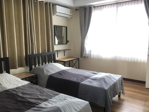 Ένα ή περισσότερα κρεβάτια σε δωμάτιο στο Riverview Loft house