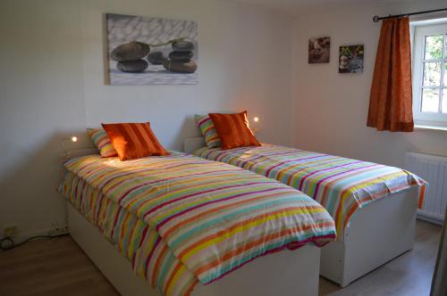 Postel nebo postele na pokoji v ubytování La Lunadeléo