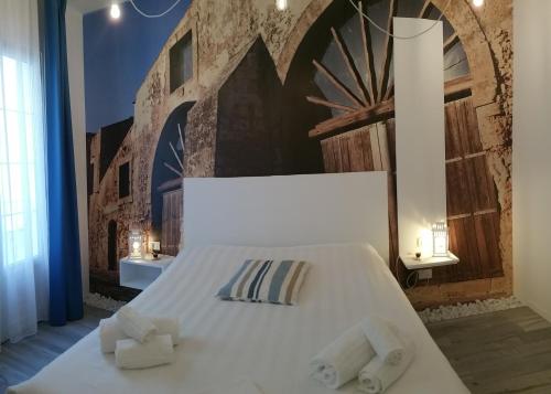 Cama o camas de una habitación en Lyria