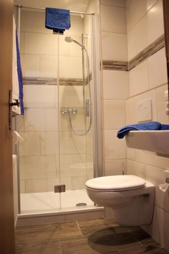 Bilik mandi di Hotel Zur Brücke