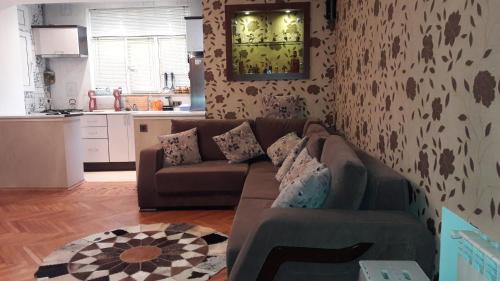 Kuchyň nebo kuchyňský kout v ubytování Comfortable, close center