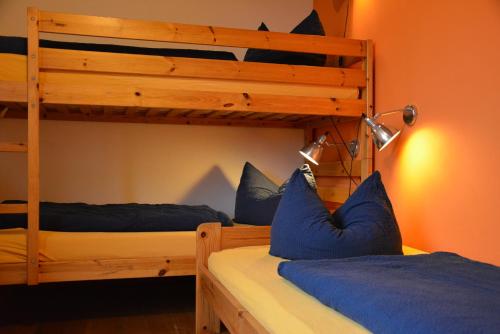 Krevet ili kreveti na kat u jedinici u objektu Ferienhof Brune