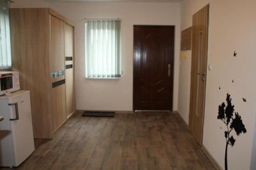 Una cocina o cocineta en Apartmány City