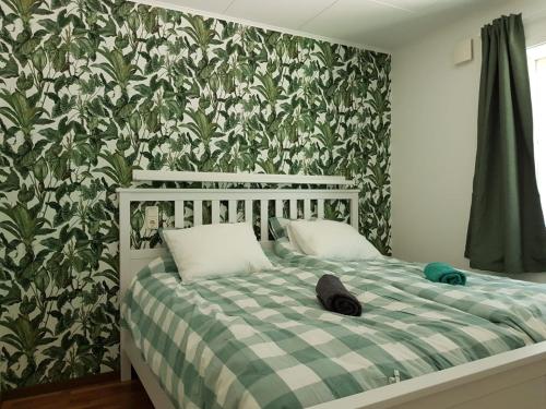 Cama o camas de una habitación en Den Sovande Älgen